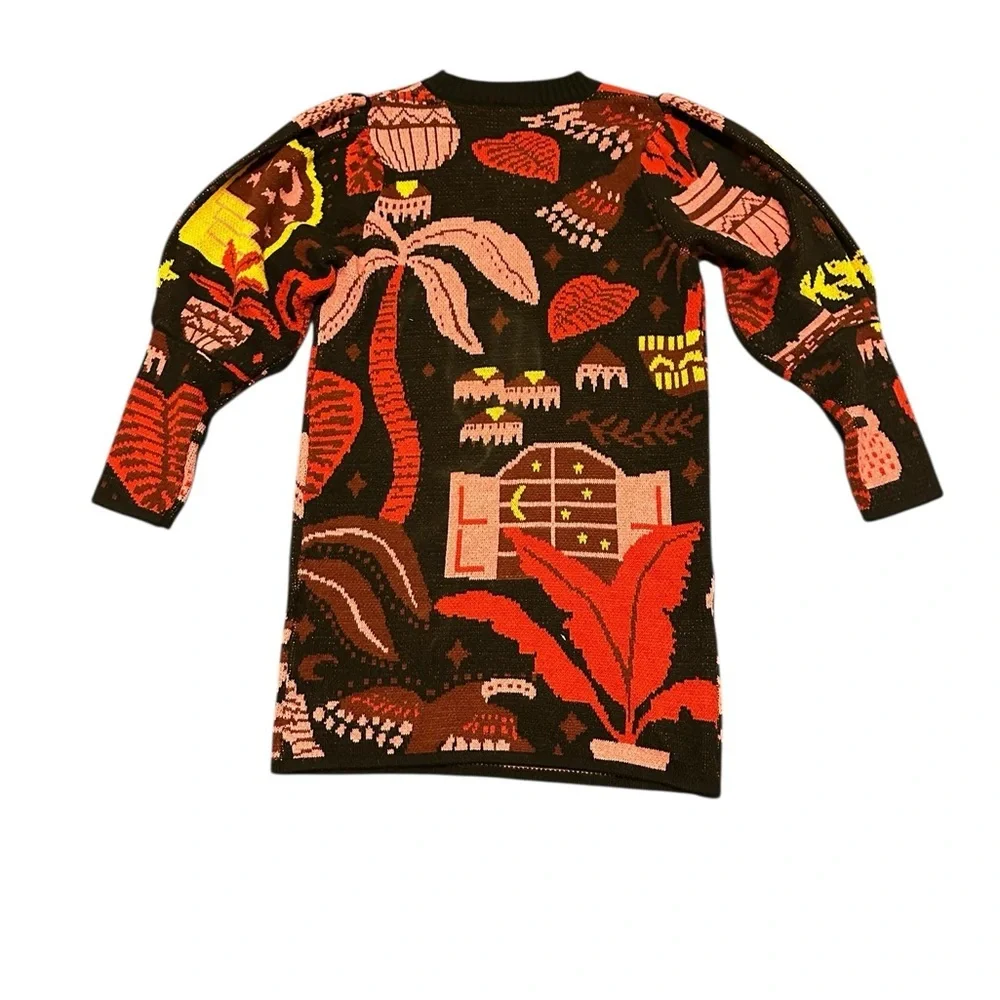 FARM Rio Multicolor Patterned Sweater Cardigan - Picture 13 of 15